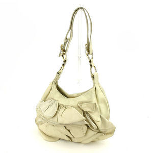 Yves Saint Laurent Naja Shoulder Bag Beige Gold